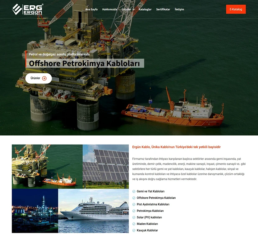 denizcilik web sitesi tasarımı
