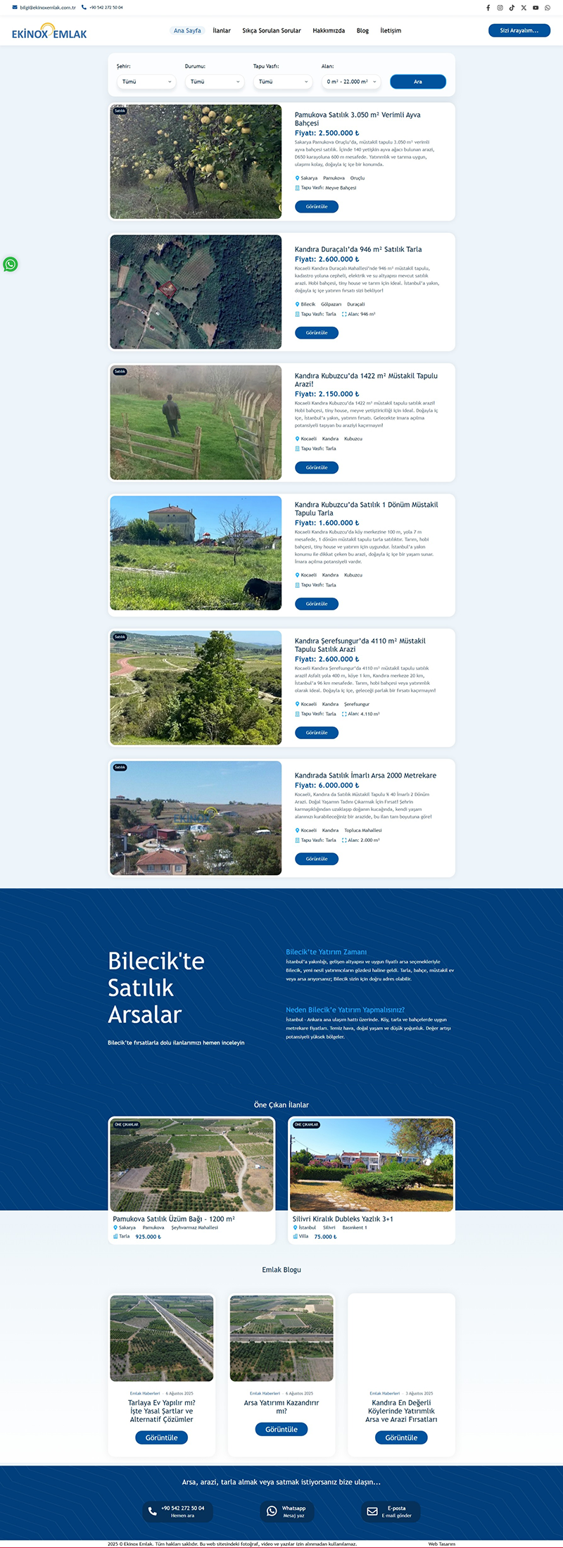 gayrimenkul web sitesi tasarımı