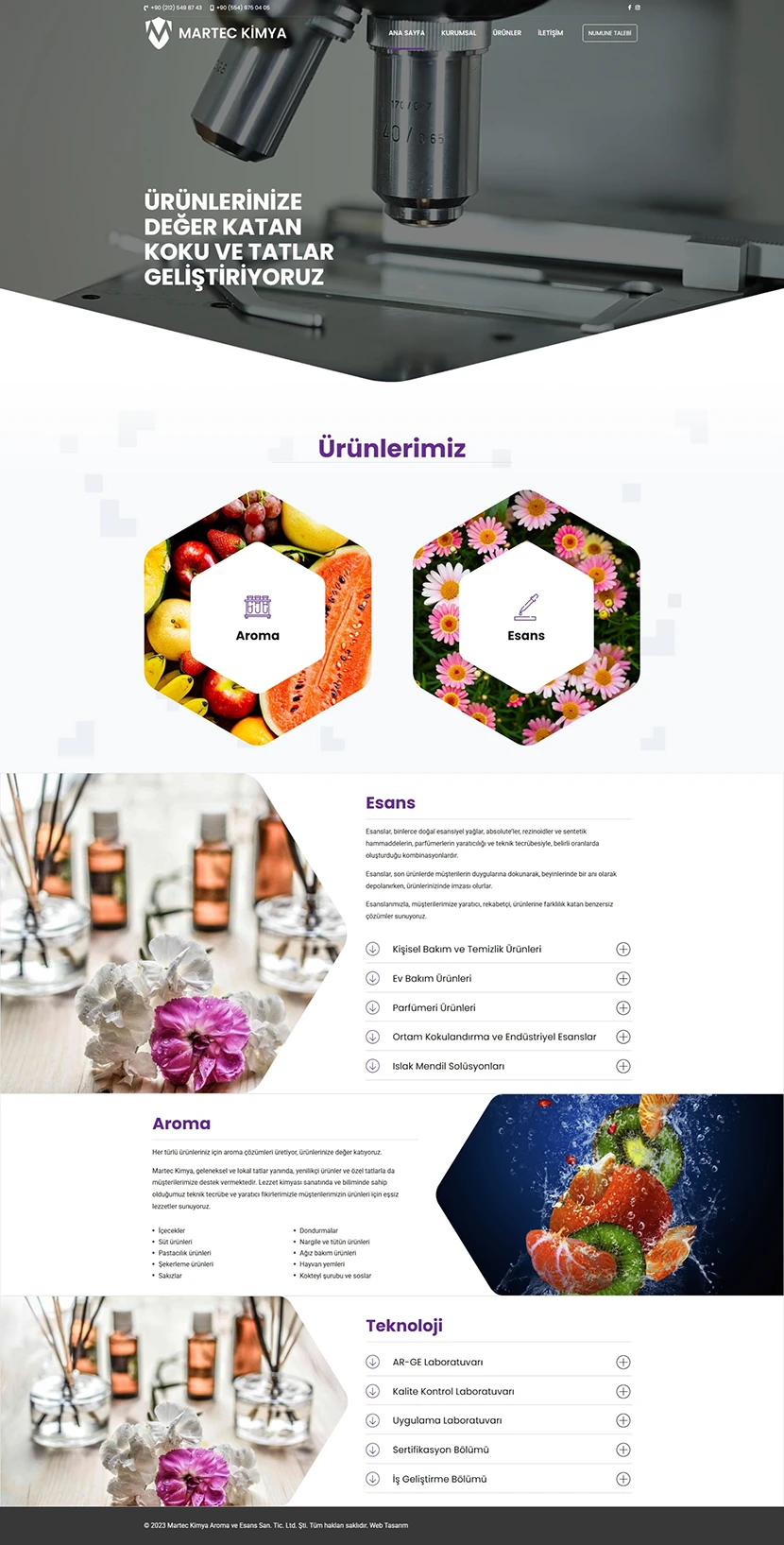 kimya firması web sitesi tasarımı