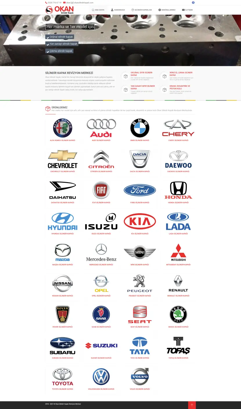 oto tamircisi web sitesi tasarımı